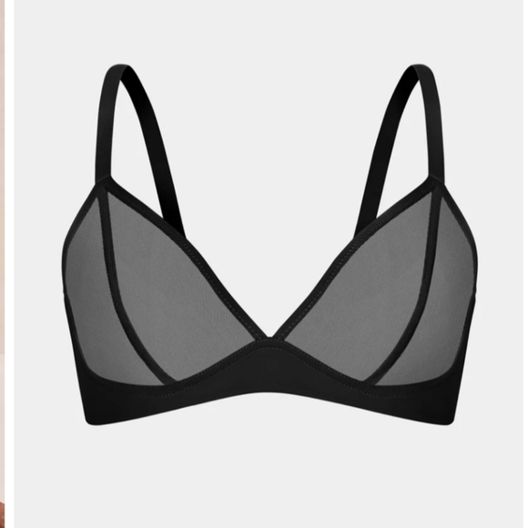 knix Other - 💜 KNIX Mesh Deep V Bra Black Large NWT